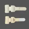 Fixador de Dedo do Pé Curvo Elástico Duplo de Alumínio em Forma de Martelo Sobreposto Velcro Tala para Dedo do Pé Endireitador de Dedo do Pé