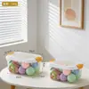 Caja de Almacenamiento de Plástico BNBS para el Hogar con Tapa abatible para Juguetes Infantiles y Artículos Varios, Caja Transparente para Almacenamiento de Objetos Pequeños