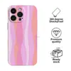 Funda de teléfono ins estilo minimalista patrón de ola degradada para iPhone 18 Pro Max, Apple 16, ligera, antideslizante, carcasa rígida