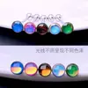 Diretamente do Fabricante, Atacado de Barra de Aço Inoxidável, Argolas Coloridas em Gradiente para Língua e Mamilos, Joias de Piercing Populares para o Comércio Eletrônico