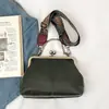 Comércio Exterior Nova Bolsa Feminina Fecho Boca Concha Bolsa 2026 Outono Inverno Europeia Americana Retrô Portátil Bolsa de Ombro PU Bolsa com Corrente