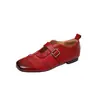 Estilo Britânico Brogue Esculpido Vazado Couro Bovino Mary Jane Sapatos Pequenos de Couro 2026 Outono Fundo Plano Bico Quadrado Couro Genuíno Sapatos Individuais Femininos