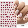Pegatinas Transfronterizas para Uñas Nuevas Corazón Romántico del Día de San Valentín Rosa Rojo Tamaño Corazón Corazón Melocotón Pegatinas Adhesivas para Uñas