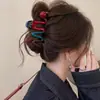 Elegante pinza para el pelo de tamaño grande para cabello grueso, pinza para el pelo simple nueva, pinza de tiburón para la parte posterior de la cabeza, accesorio para el pelo de cachorro de dibujos animados con galleta