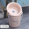 Cubo de plástico para dormitorio de estudiantes al por mayor, cubo de lavandería portátil para el hogar, cubo de baño engrosado, cubo redondo, cubo de almacenamiento de gran capacidad