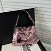 Bolso de Mano con Lentejuelas Estilo Coreano Nuevo Modelo 2026 Estilo Ins Bolso de Mano de Moda de Gama Alta Bolso de Hombro Único de Gran Capacidad para Debajo del Brazo