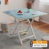 Mesa Plegable para Uso Doméstico, Mesa de Comedor Sencilla, Mesa Redonda para Sala de Estar, Puesto Portátil para Exteriores, Sencillo y Lujoso