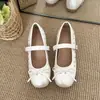 Zapatos Planos Retro Redondos con Lazo 2026 Nuevo Estilo Suela Suave Cómodos Zapatos Mary Jane Bajos para Mujer