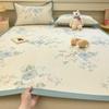 Conjunto de Três Peças de Esteira de Rattan de Gelo de Verão Esteira de Seda Gelo de Verão Cama de Dormitório de Estudante Solteiro Esteira Condicionada a Ar Esteira de Verão