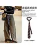 Corbata de Raya Estilo Universitario Cinturón Cadena de Cintura para Mujer 2025 Nuevo Estilo Bufanda Accesorios para la Cintura Bufanda de Seda Sexy