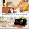 Compatível com capa de celular magnética três em um para iPhone 18, capa com compartimento para cartão para Samsung S26, capa com suporte flip para carregamento sem fio