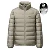 Chamarra de plumas para hombre, marca de alta calidad, nuevo estilo de invierno, engrosada y cálida, prenda exterior para hombre, moderna