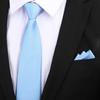 Corbata Delgada K-Style de 8cm para Hombre y Mujer, Moderna, Casual, Profesional, Rayada, Anudada a Mano, Corbata Fina para Novio, Padrinos de Boda, Banquete de Boda