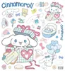 Céu Original Cinnamoroll Balão Tema Sobremesa 6D Adesivos Relevo para Unhas DIY Guka Adesivos de Decoração para iPad