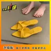 Pantuflas de Tacón de Cuña con Punta para Mujer, Nuevo Estilo Verano 2026, Estilo Francés de Noche, Perfectas para Combinar con Vestidos, Impresionantes Sandalias de Tacón Alto Tipo Hada