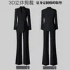 Nueva Chaqueta Blazer Casual de Primavera y Otoño Ropa de Trabajo Formal Traje Popular para Mujer del Sudeste Asiático con Pantalones de Pierna Ancha