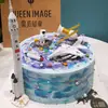 Bolo de Aniversário Planeta Espaço Astronauta Decoração de Bolo de Aniversário Decoração Criativa de Bolo Festa de Confeitaria