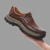 Sapatos Masculinos Casuais para Outono Inverno Transfronteiriços Sapatos Masculinos Tendência Slip-on Confortáveis Mocassins de Couro Genuíno Sapatos para Dirigir 8868