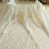 Tela de Encaje de Malla Blanca Cortina Tela de Fondo para Fotos de Boda Mesa de Comedor Vestido Ropa