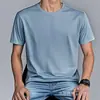 [Camiseta de algodón talla europea] Camiseta de algodón talla europea Transfronteriza Color puro Lisa Clara Una pieza Venta al por mayor Manga corta Aliexpress Amazon