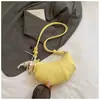 2026 Versión Coreana Nuevo Estilo Piel Suave de PU Color Sólido Bolso Croissant Nicho de Moda Tendencia Personalizada Hombro Único Cruzado Bolso Dumpling