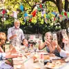 9 Decoraciones Colgantes de Madera de Pájaros Tropicales con Diseño de Panal Calado para Fiesta Hawaiana con Temática de Selva Tropical