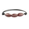 Pulseras de Baloncesto, Béisbol, Sóftbol, Tenis, Rugby, Fútbol, Pulseras Deportivas Tejidas con Hilo Encerado, Pulseras de Tenis