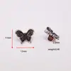 Cuentas Espaciadoras de Mariposa Electroplateadas de Aleación Hechas a Mano para Bisutería DIY Accesorios Pulsera Collar Materiales Fabricante Mayorista