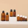 Fornecimento spot frasco conta-gotas marrom 5ml-100ml frasco de viagem 30ml frasco para óleo essencial marrom 10ml