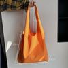 Bolsas de Tela Lisas em Estoque Transfronteiriças, Bolsas de Algodão Estilo Colete de Grande Capacidade, Logo Personalizável, Bolsas Tote de Lona Versáteis de Ombro Único