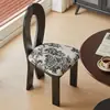Silla de Sirena Escandinava Medieval Diseñador Red Popular Silla Casual Casual Respaldo de Madera Maciza Retro Francés Silla de Comedor