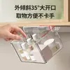 Caja de Almacenamiento Tipo Cajón para Baño, Organizador de Almacenamiento para Cosméticos de Baño, Hisopos de Algodón, Lápiz Labial, Caja Organizadora Transparente