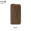 Nuevo monedero largo para mujer con textura de piel de guijarro, anti-magnético RFID, transfronterizo, con múltiples compartimentos, para talonarios, bolso de mano simple de gran capacidad