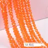 Cuentas para Ruedas de 2/3/4/6/8mm Accesorios para Joyería DIY Cuentas Sueltas de Cristal Color Estándar Transparente Cadena Completa