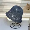 Sombrero de Cuenca Hueca Estilo Coreano Multicolor para Mujer Cómodo Transpirable Cara Pequeña Moderno Sencillo Versátil Plegable de Punto Sombrero de Pescador