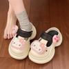 2025 primavera e verão novos sapatos de buraco hellokitty fofos antiderrapantes sem chulé podem ser usados ao ar livre chinelos de sola grossa