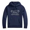 Coleção de Primavera Ralph Lauren Polo: Moletom com capuz em algodão puro, unissex, estilo pullover, adequado tanto para uso interno quanto externo, 100% algodão