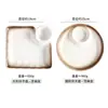 Prato para Dumpling com Recipiente para Vinagre Prato Criativo de Cerâmica Utensílios de Mesa Domésticos para Hotel Prato para Pratos Frios Prato Quadrado para Dumpling Prato Japonês