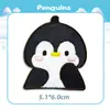 Parche de Bordado Autoadhesivo de Pingüino de Peluche para Chaquetas de Plumas Infantiles, Decoración de Fundas de Teléfono, Reparación Linda de Agujeros en la Ropa