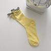 Calcetines Finos de Verano para Mujer con Colores Contrastantes, Calcetines Holgados Estilo Japonés, Calcetines Transparentes de Costilla de Doble Puño a Media Pantorrilla, Calcetines Zhuji