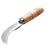 Cuchillo pequeño curvo, cuchillo de fruta multifuncional para pelar piña y yaca, cortar puerros y verduras, cuchillo pequeño portátil para pelar para el hogar