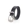 Cinturón Blanco de Piel Sintética Tachonado con Pedrería para Mujer, Decorado con Pedrería, Adecuado para Jeans, Cinturón Ancho con un Estilo Único