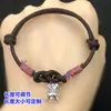 Colgante de Campana de Lazo Retro de Plata S999 Adornos Colgantes Pulsera Tejida Pulsera de Hilo Pulsera Accesorios Hechos a Mano para DIY