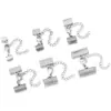 Fecho de Pressão de Aço Inoxidável Multi-Especificação Acessório de Fecho para Joias Artesanais DIY Cor Duradoura Conector de Corrente de Cauda Fecho Final Atacado