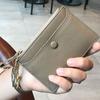 Pequena e conveniente bolsa de moedas feminina carteira com pequeno aparelho pequena bolsa feminina mini bolsa com clipe para cartão