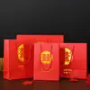 Sacola de Presente para Celebração de Casamento Sacola de Doces de Casamento Sacola de Lembrancinha de Casamento Sacola Tote Vermelha de Lembrança de Casamento