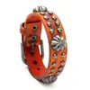 Pulseira de couro masculina retrô com rebites multicamadas, exagerada, hip-hop, rock, punk, moda europeia e americana única