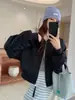 Chaqueta de Béisbol Satinada de Estilo Coreano con Cuello Alto para Mujer, Nueva Moda Suelta Versátil Primavera 2026