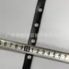 Cinta de cuero PU con ojales, cordón de cuero, herrajes pintados en spray blanco, cinta con ojales, cinturón, correa para el hombro, accesorios para prendas de vestir, cinta