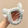 Linha do cabelo alta presilha de cabelo requintada atmosfera fofa faixa de cabeça adorno de cabeça estilo coreano feminina tiaras de cabeça de urso não apertam no elástico do cabelo